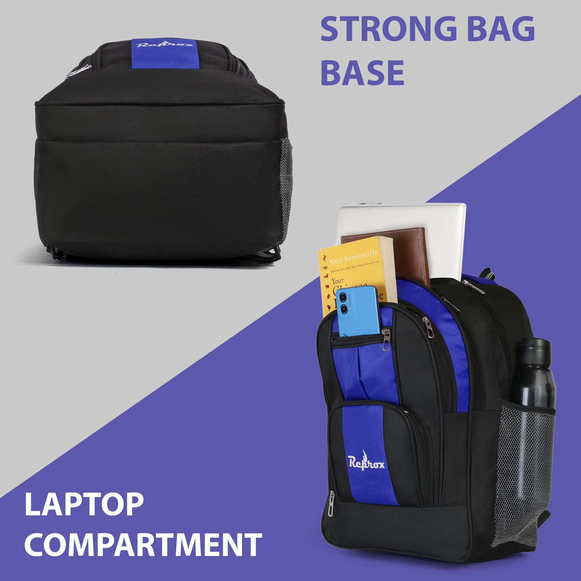 School RP Cord Blue Bag